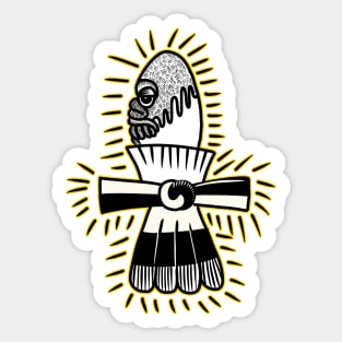 Aztec warrior Sticker